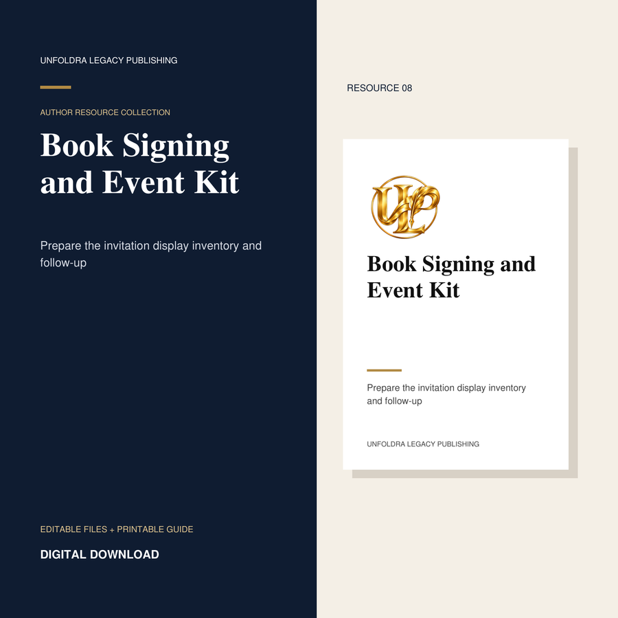 Book Signing and Event Kit